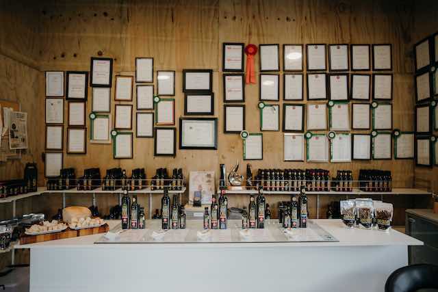 Inside of our grove shop