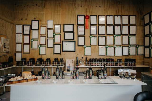 Inside of our grove shop
